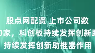 股点网配资 上市公司数量增至200家，科创板持续发挥创新助推器作用